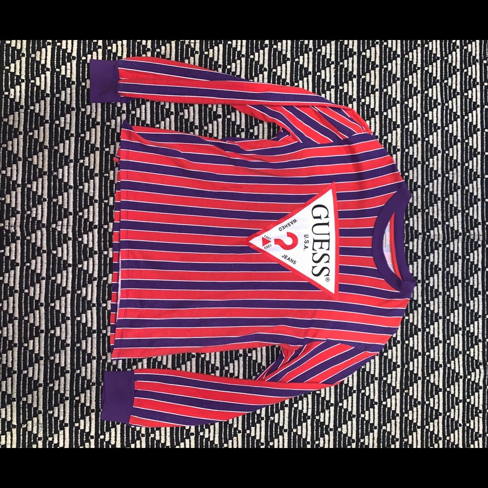 Long sleeve striped Guess shirt